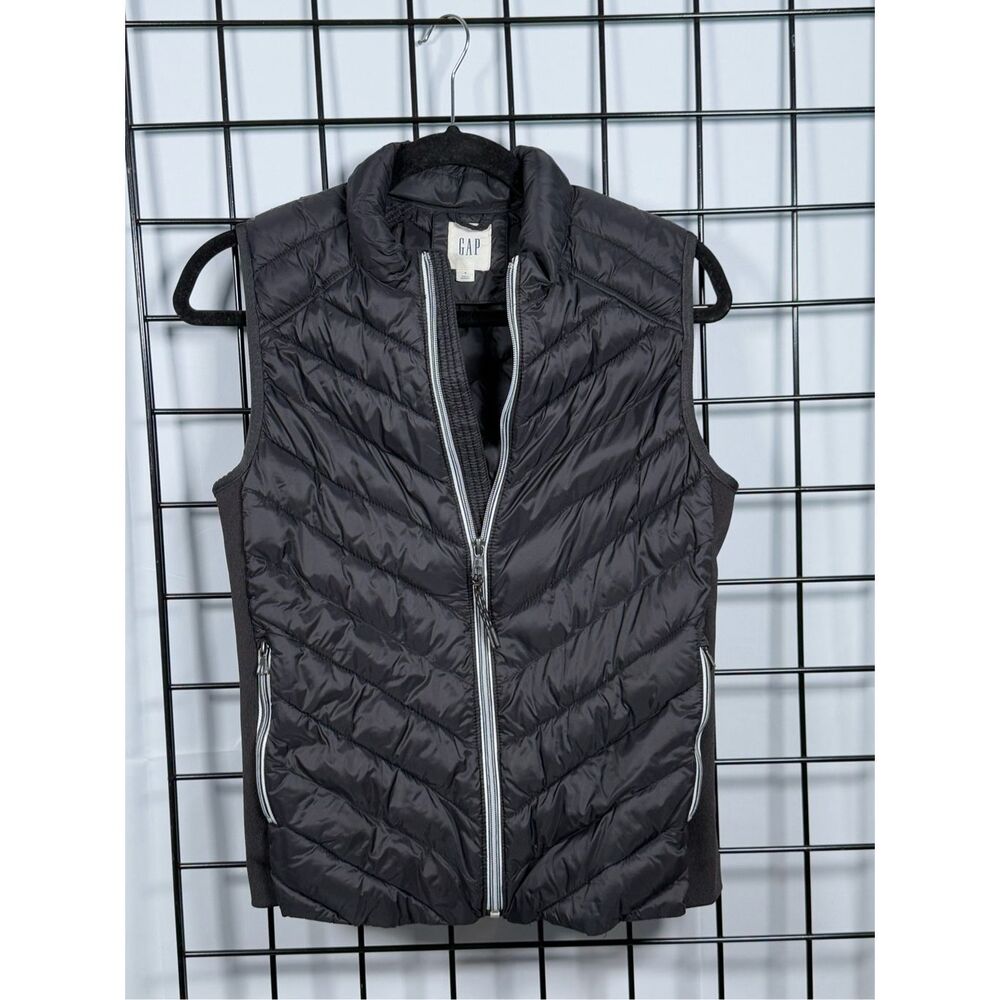 Gap ColdControl Lite Puffer Vest Womens S Black Winter Outdoor Gorpcore Classic